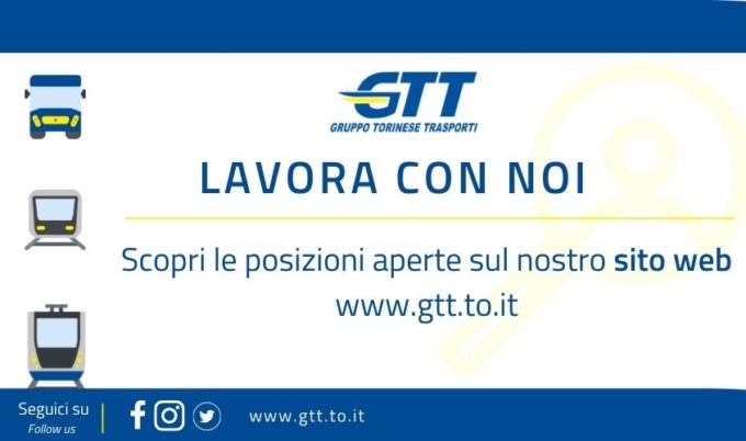 Il Gruppo Torinese Trasporti cerca personale