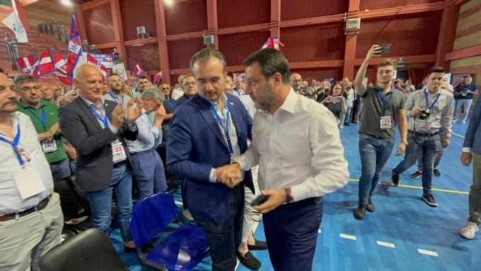 Salvini a Chivasso per il il Congresso regionale della Lega