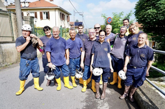 A San Mauro il Rio Sant’Anna ripulito dai volontari della Protezione civile