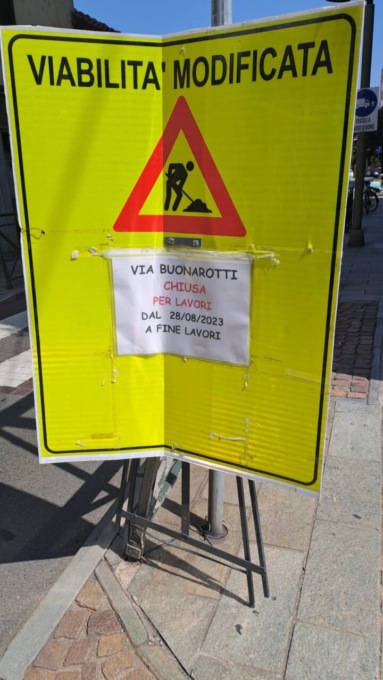 Partono i lavori in via Buonarroti, ecco come cambia la viabilità