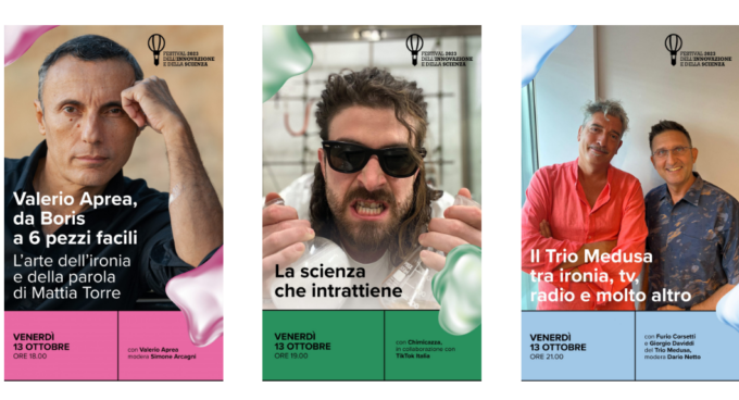 Il Festival dell’innovazione si prepara ad accogliere Valerio Aprea, il Trio Medusa e tanti altri