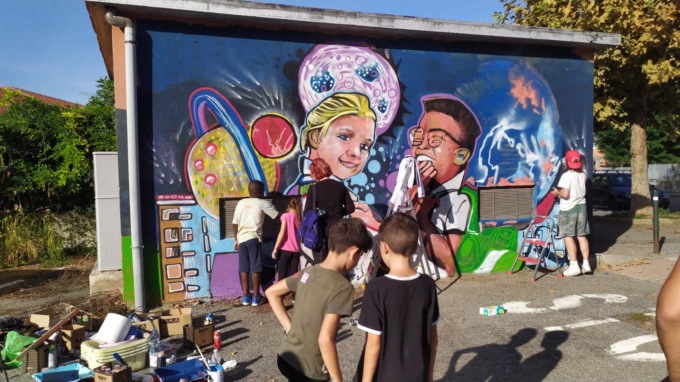 Un murales per riqualificare ed educare alla legalità