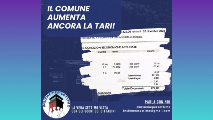 A Settimo aumenta ancora la Tari