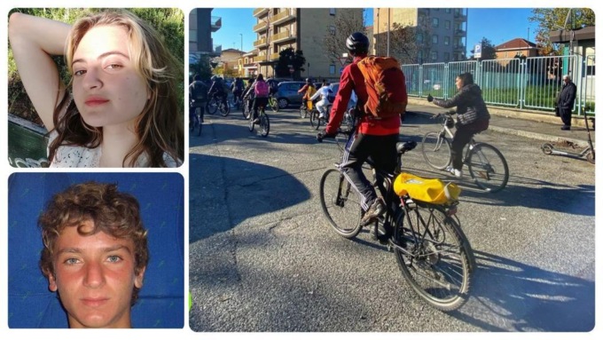 A Settimo studenti in bici per ricordare Vito ed Emilia