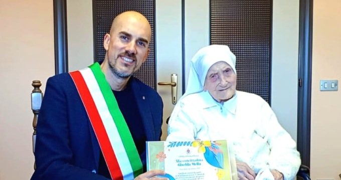 Auguri a Suor Antonilla, la venariese più longeva