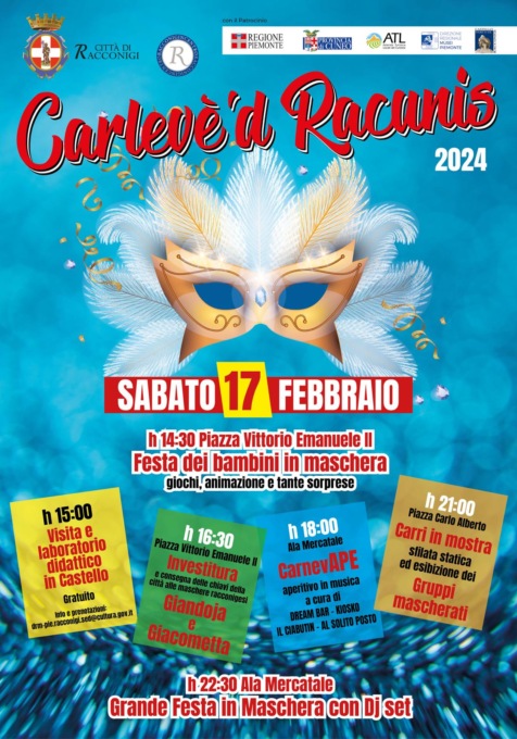 Sabato 17 febbraio vicino a Torino il tradizionale “Carlevè ‘d Racunis”