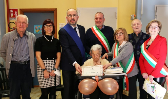 Le telecamere di Raiuno per i 109 anni di nonna Elvezia