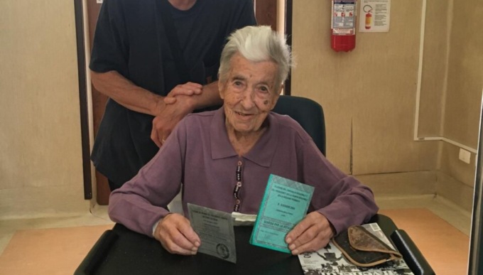 L’ex gassinese Elvezia al seggio a 109 anni: dal voto per la Repubblica alle Europee