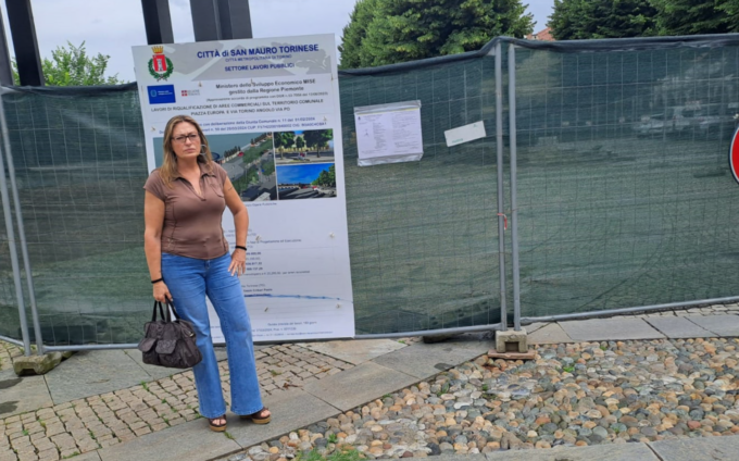 San Mauro: cresce il cantiere in piazza Europa e pure lo scontento dei commercianti