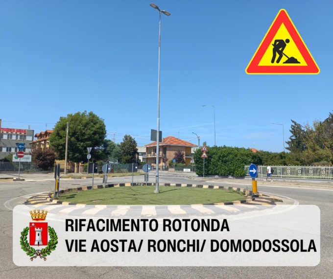 Consegnati i lavori della rotonda: partono la prossima settimana