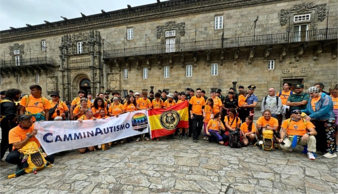 CamminAutismo, i ragazzi sono arrivati a Santiago