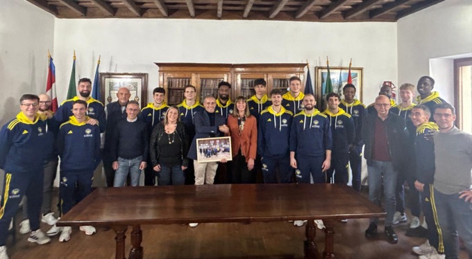 San Mauro Torinese: la Reale Mutua Basket Torino A2 accolta in municipio