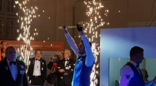 Venaria: giovane torinese campione del Mondo di Biliardo 5 Birilli