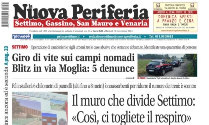 La Nuova Periferia di Settimo, Gassino, San Mauro e Venaria del 19 novembre in edicola