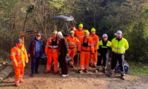 Protezione civile in azione a Castiglione Torinese per mettere in sicurezza il territorio