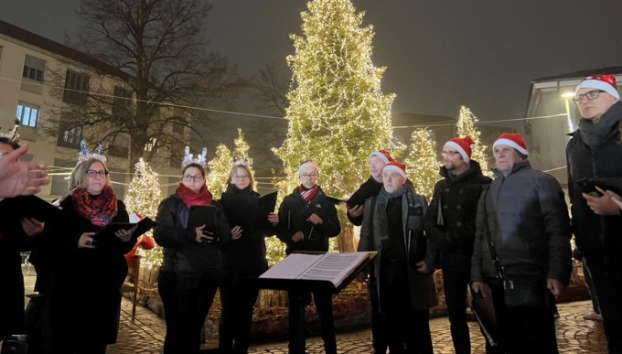 A Settimo illuminato il Boschetto di Natale: così la città si è trasformata per le feste