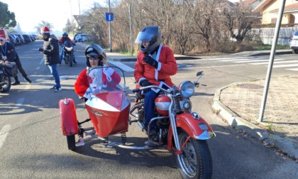 A San Raffaele Babbo Natale è arrivato in motocicletta