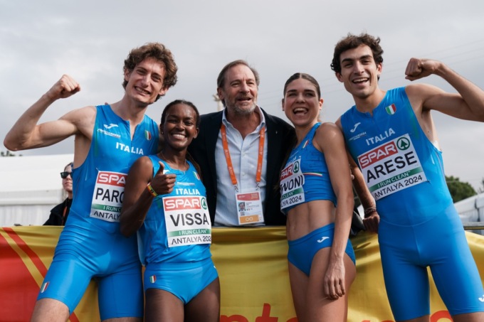 San Mauro esulta per Pietro Arese, campione di Europa in Turchia