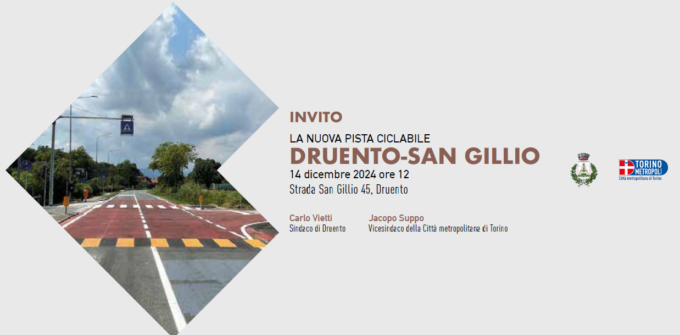 Mobilità sostenibile, a Druento un nuovo tratto della pista ciclabile