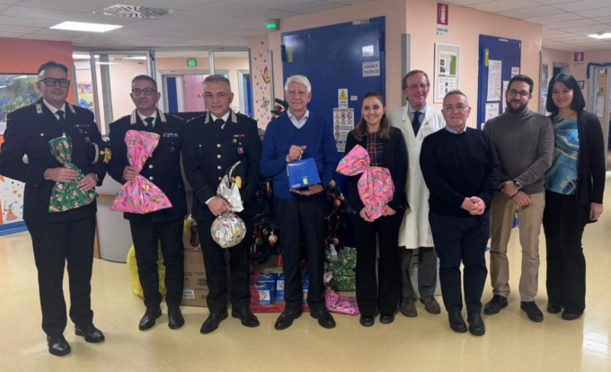 I carabinieri del territorio hanno fatto visita ai piccoli della Pediatria