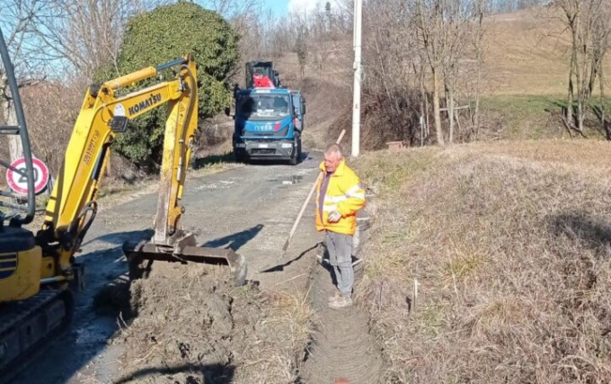 Gassino: avviati i lavori in strada Val Villata/Pavarolo a Bardassano