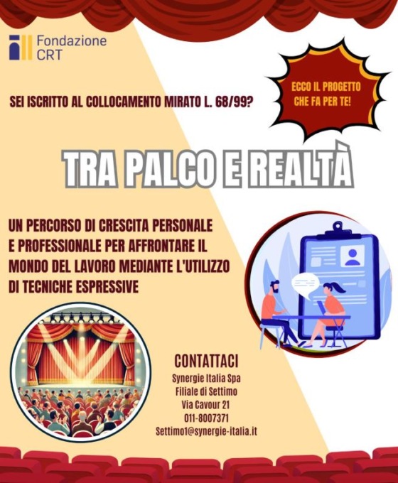 “Tra palco e realtà”, progetto di crescita professionale e personale