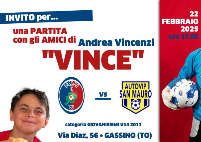 Un derby per il piccolo Andrea ad un anno dalla scomparsa