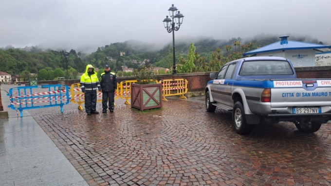 Maltempo: chiuso il Ponte Vecchio a San Mauro e a Settimo parzialmente via Reisera