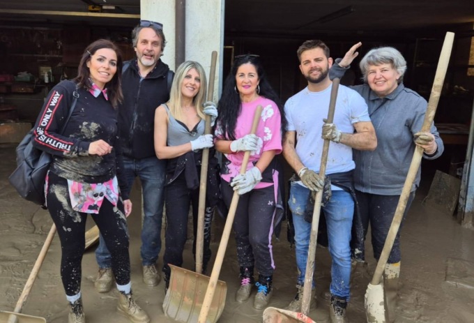 Delegazione settimese a Lauriano per aiutare una famiglia colpita dall’alluvione