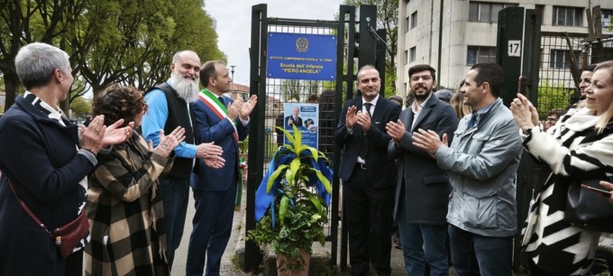 L’ex scuola “Abbadia di Stura” intitolata a Piero Angela: emozioni e partecipazione