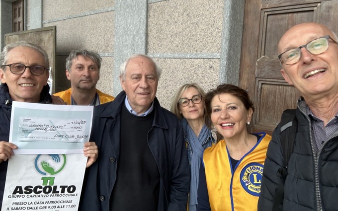 Il Lions di Sciolze dona 2000 euro a due realtà del territorio