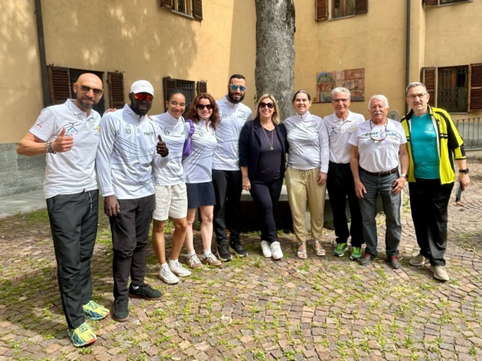 “Corriamo uniti contro il cancro”: accolta in municipio la delegazione francese