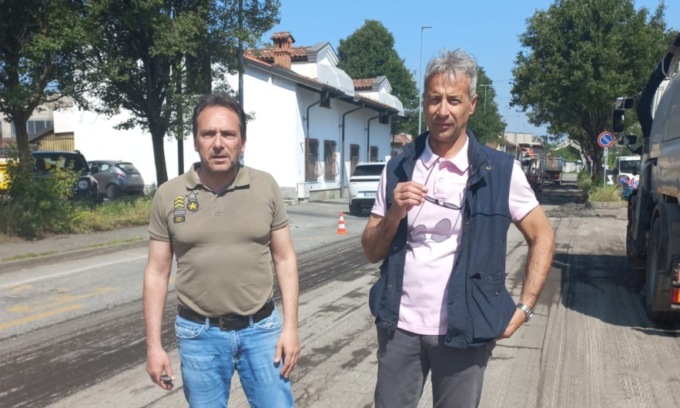 San Mauro, nuove asfaltature in via Ronchi, Domodossola e via Settimo