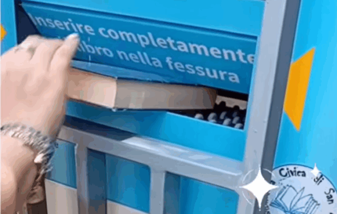 Un box per i libri attivo 24 ore su 24 alla biblioteca civica di San Mauro