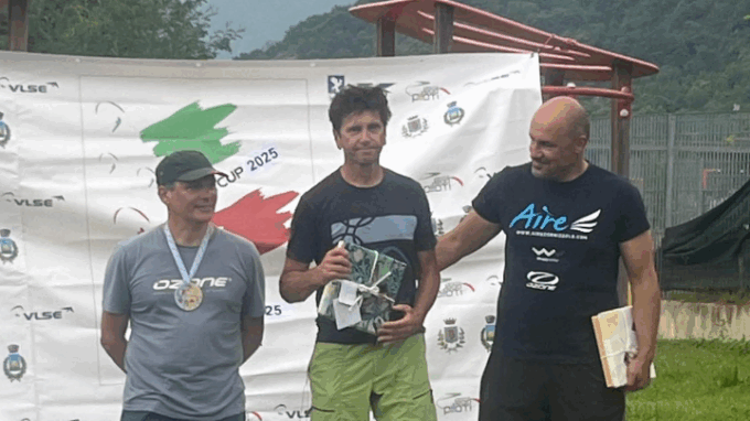 San Raffaele Cimena, Marco Littamé ancora campione italiano di parapendio