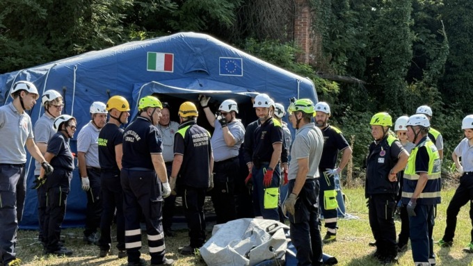 Protezione civile in continuo addestramento