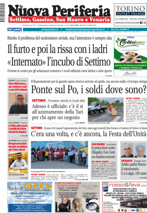 La Nuova Periferia è in edicola: il “terrore di Settimo” finisce in carcere e tanti altri approfondimenti dal territorio
