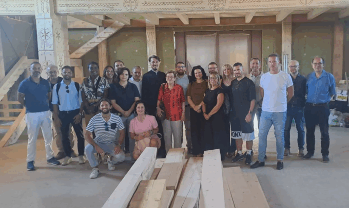 Sopralluogo nella nuova chiesa ortodossa di Settimo: «Sarà un luogo vivo e accogliente»