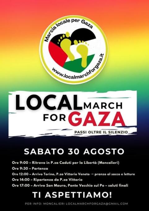 Local March for Gaza, il Comune di San Mauro aderisce all’iniziativa
