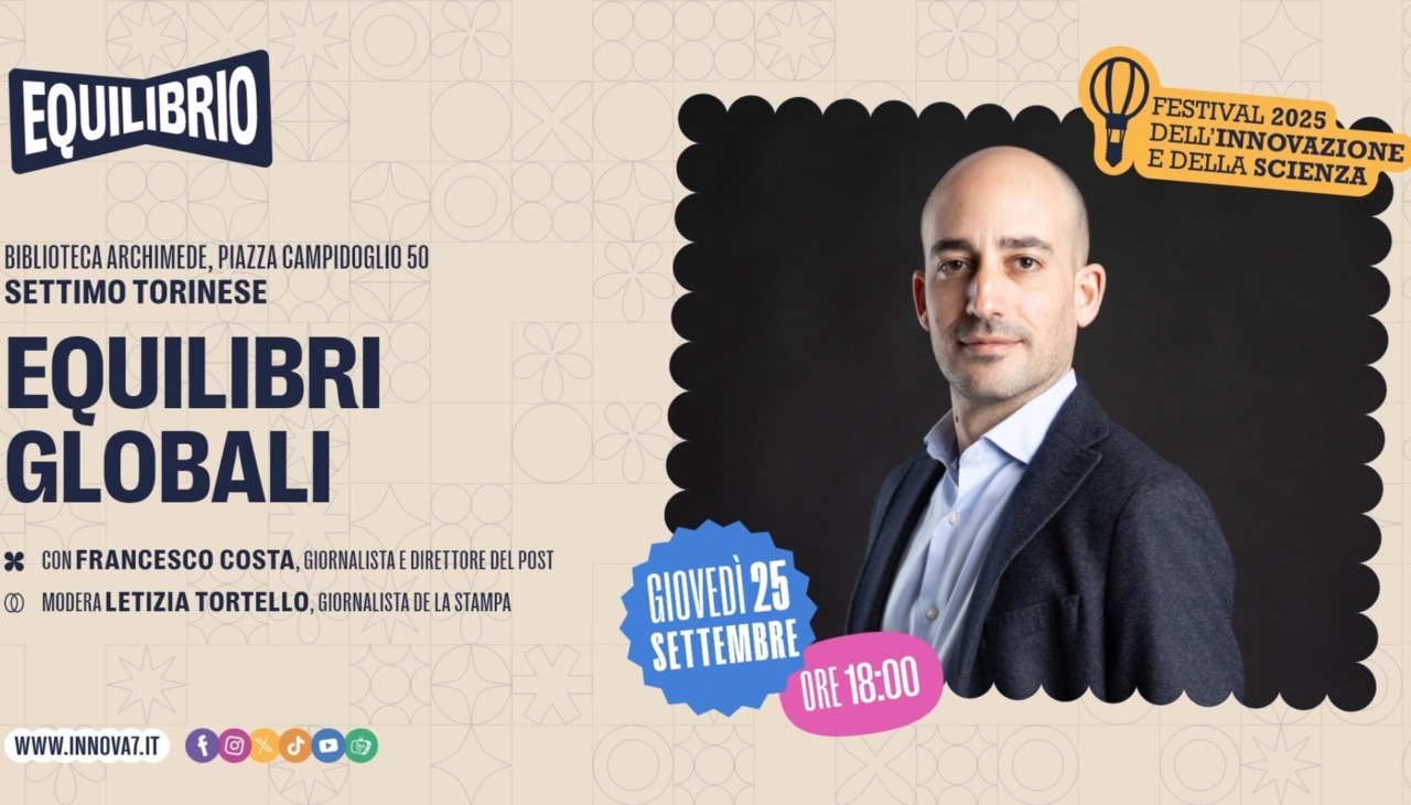 Torna il Festival dell’Innovazione e della Scienza a Settimo: anteprima con Francesco Costa