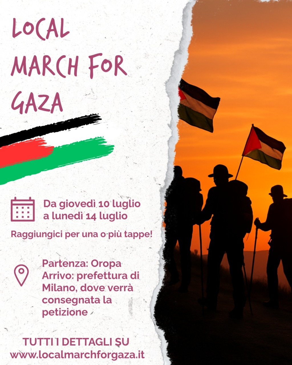 Anche Settimo Torinese marcia per Gaza: “Per non restare in silenzio”
