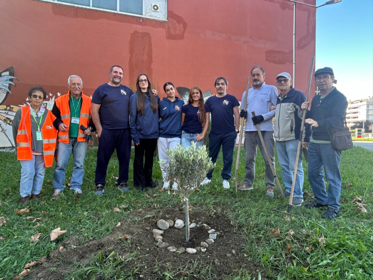 San Mauro Torinese, due ulivi simbolo di pace donati dall’Allotreb al Comune