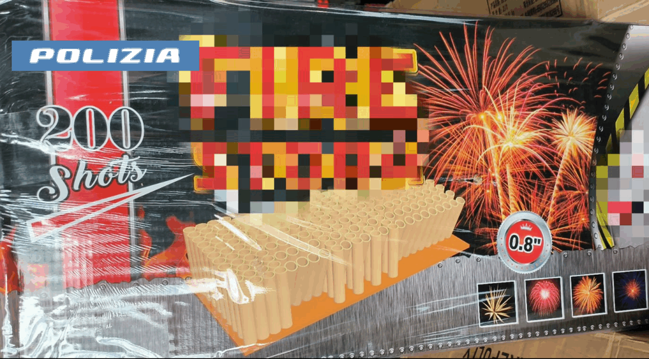 Settimo Torinese, maxi sequestro di fuochi illegali: oltre mezza tonnellata nascosta nella casa dei nonni