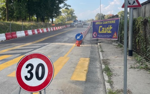 A Venaria Reale ripristinato il doppio senso di marcia nella deviazione del cantiere