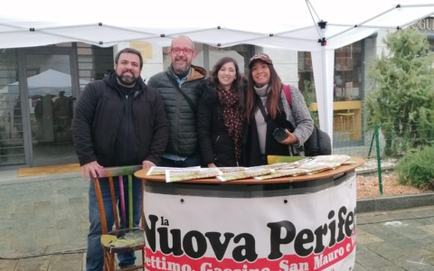 La Nuova Periferia col banchetto alla Fera dij Coj