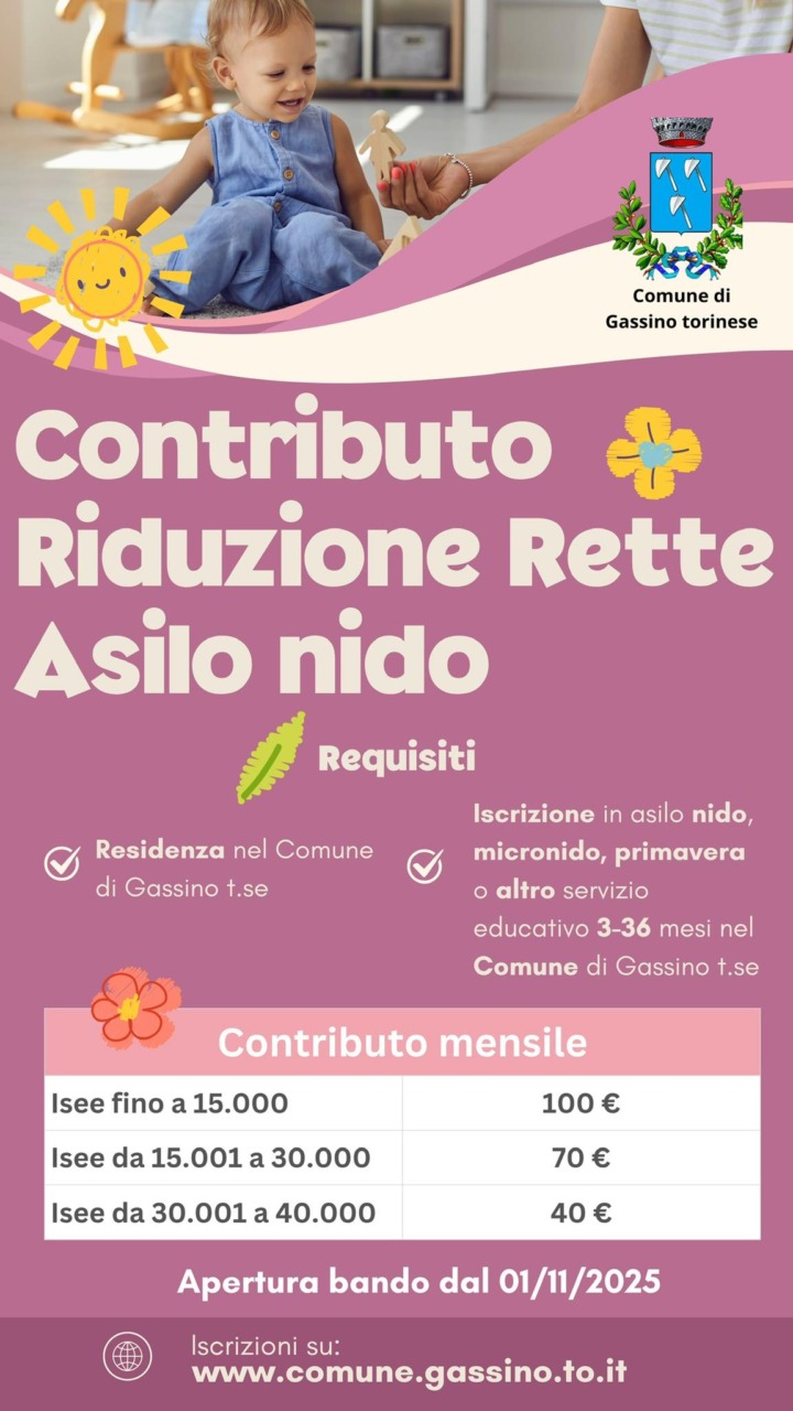 A Gassino agevolazioni per gli asili nido, ma c’è chi ne chiede uno pubblico in paese