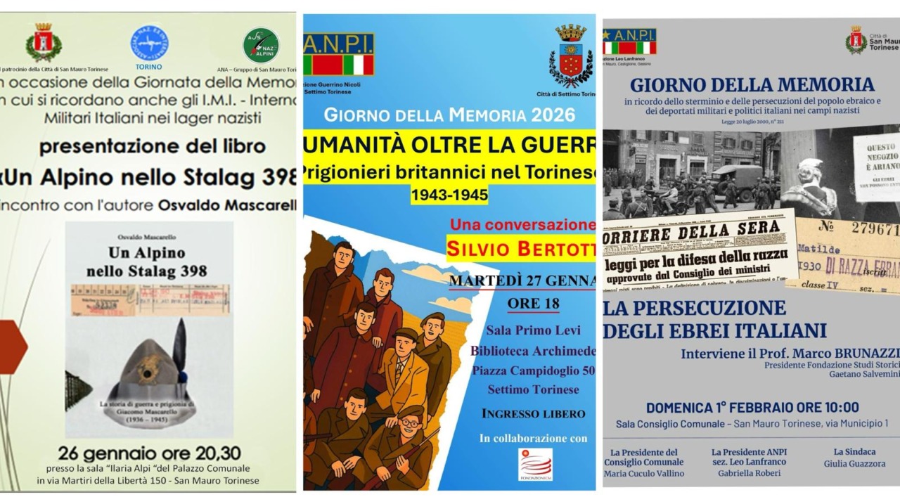 Giorno della Memoria, Settimo e San Mauro ricordano le vittime dell’Olocausto