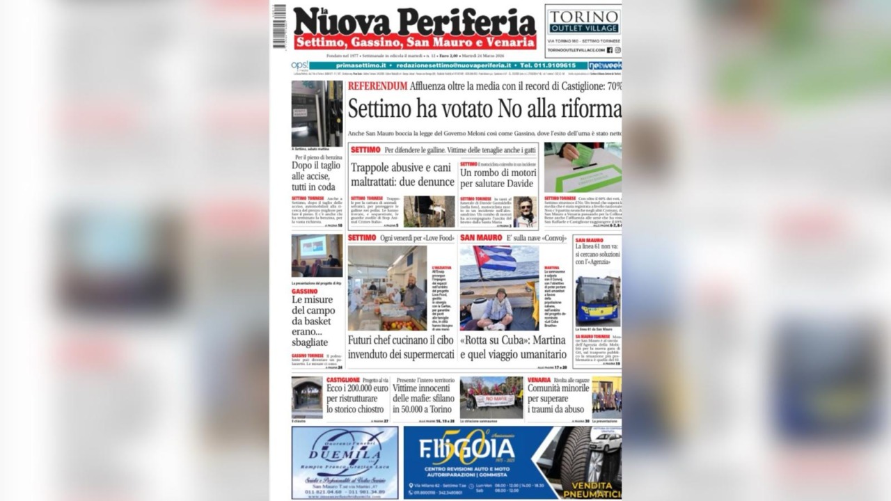La Nuova Periferia in edicola: tutte le notizie del territorio nel numero del 24 marzo 2026