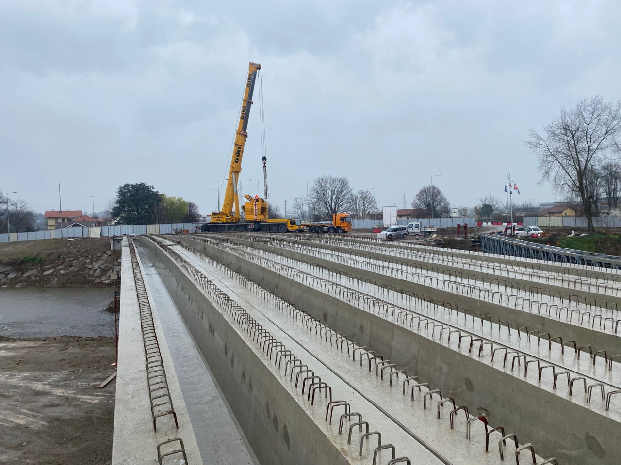 Venaria: prende forma il nuovo ponte sul Ceronda