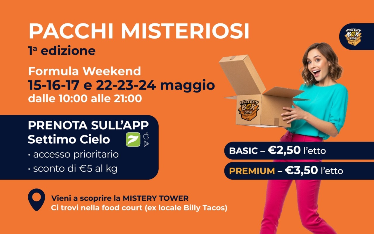 A Settimo Cielo Retail Park arriva Pacchi Misteriosi, il format che unisce risparmio e sostenibilità